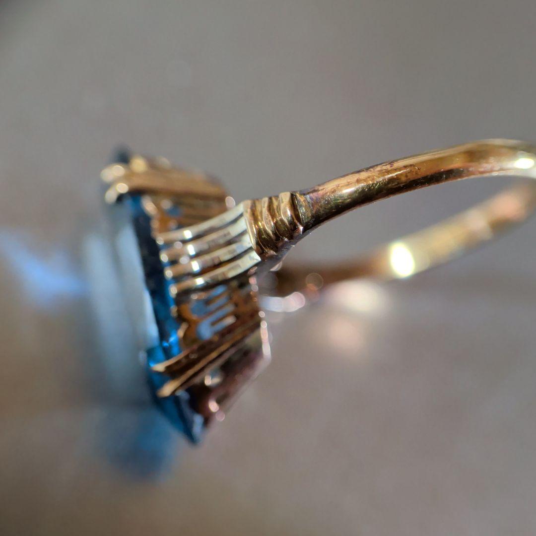 リング　K18　ブルー　3.30g