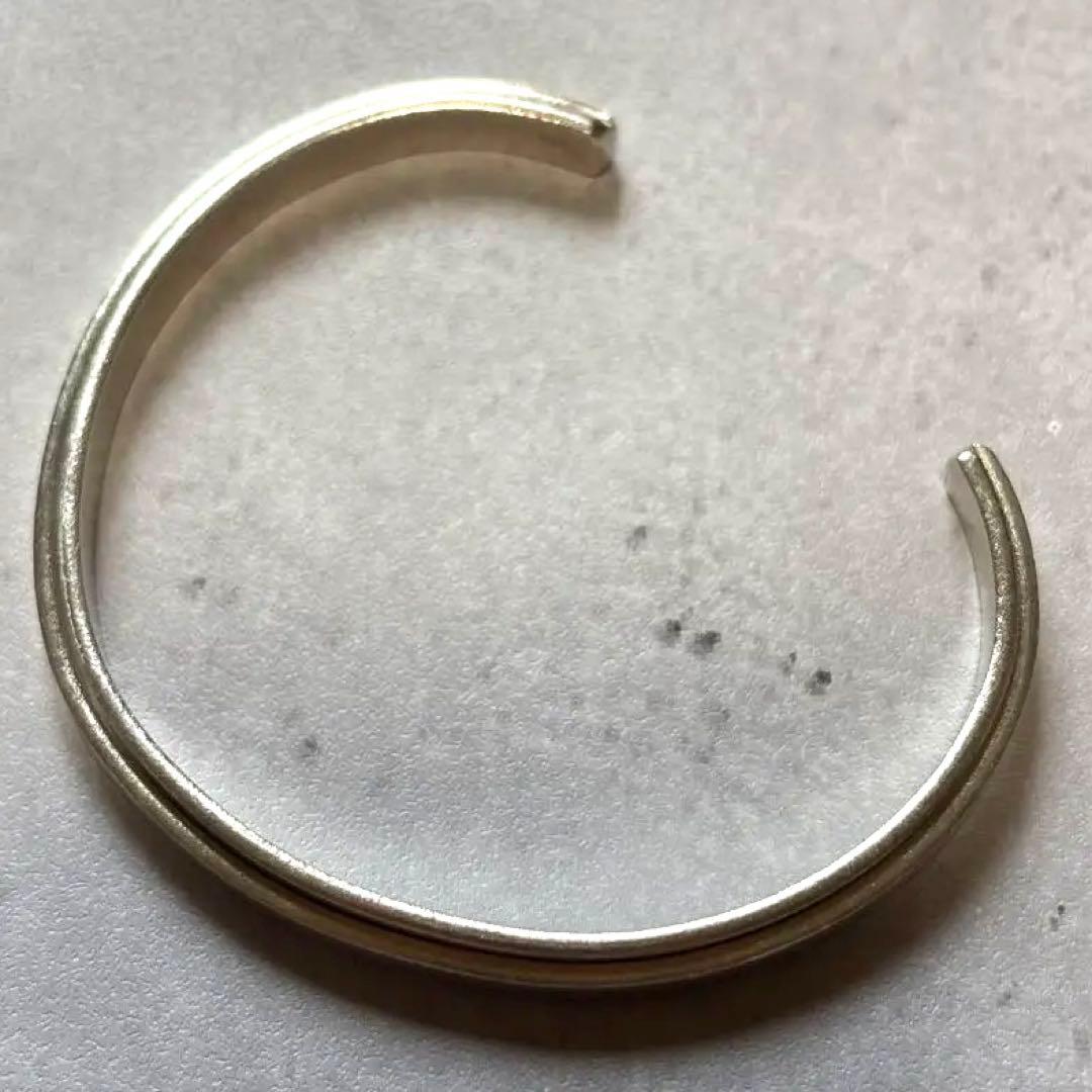 カレンシルバー カレン族 シルバーバングル 細身バングル 高純度98