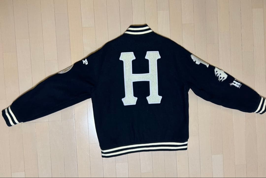 HUF 20周年 スタジャン フルデコスタジャン 刺繍 メンズ