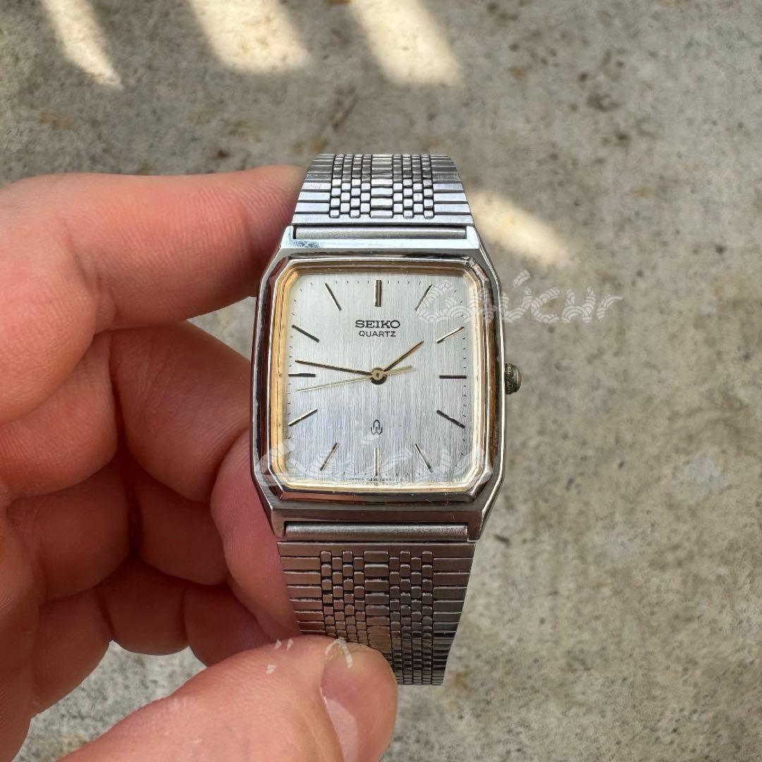 新品電池】SEIKO レクタンギュラー スクエア ヴィンテージ tank 美品