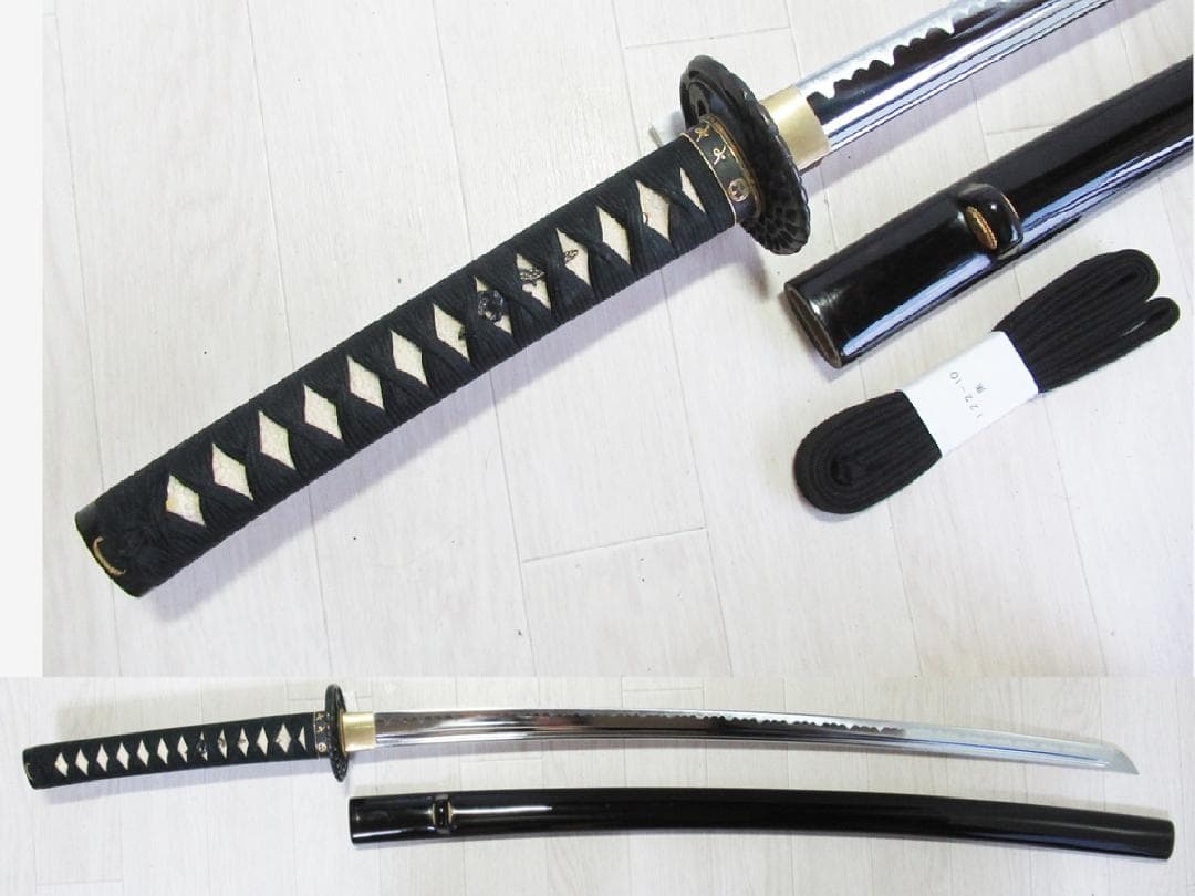 模造刀 【竹中半兵衛 家紋 真剣拵え】居合刀 71.7ｃｍ 美術刀