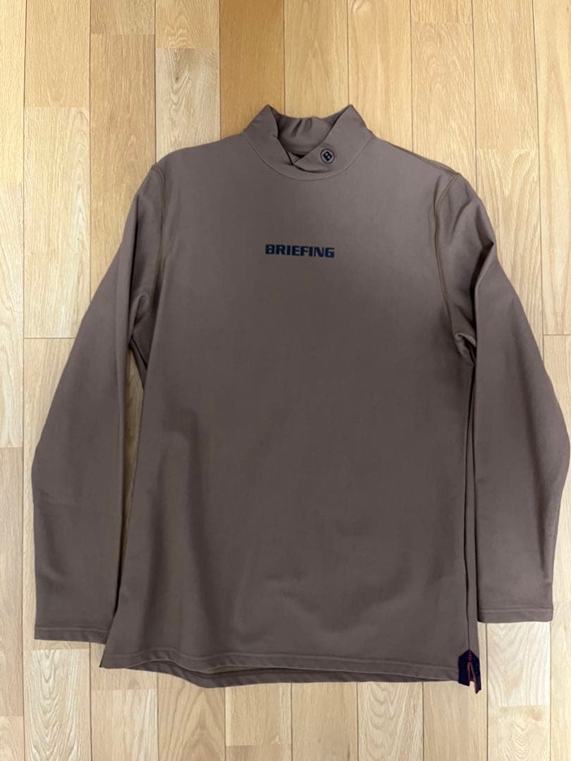 BRIEFING ハイネック ロングスリーブ シャツ ブラウン Amazon.co.jp: [ブリーフィング] ゴルフ ウェア メンズ ウォームロング