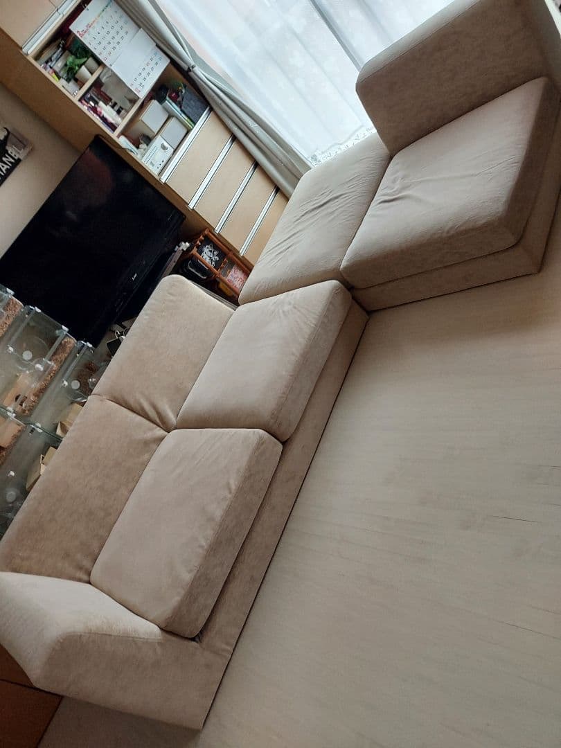shoooko様専用】最終値下げ↓送料込み30000円ベージュコーナーソファー