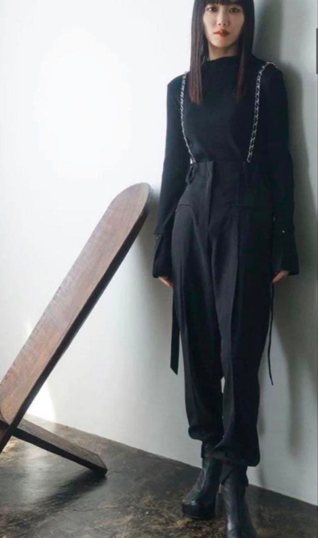 ANDREA&Co CHAIN SUSPENDER JOGGER PANTS M - メルカリ