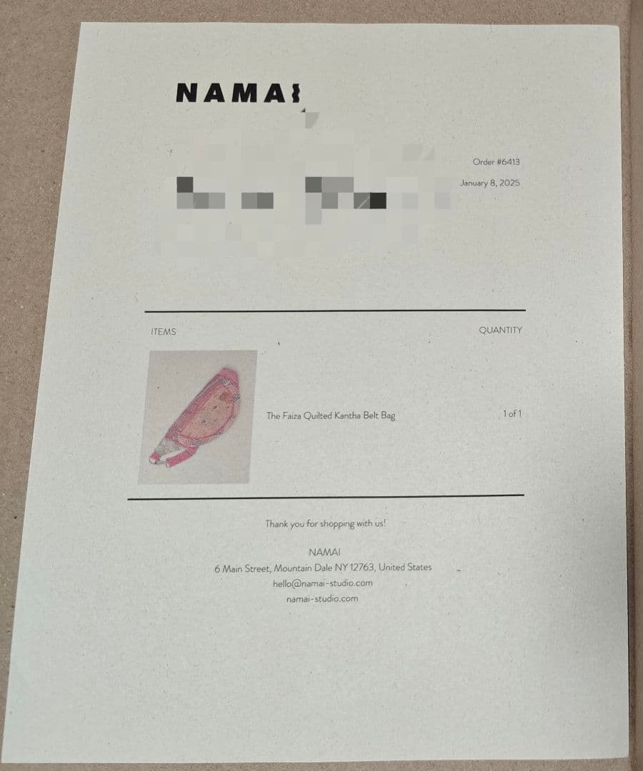 NAMAI The Falu Quilted Kanteen Bag