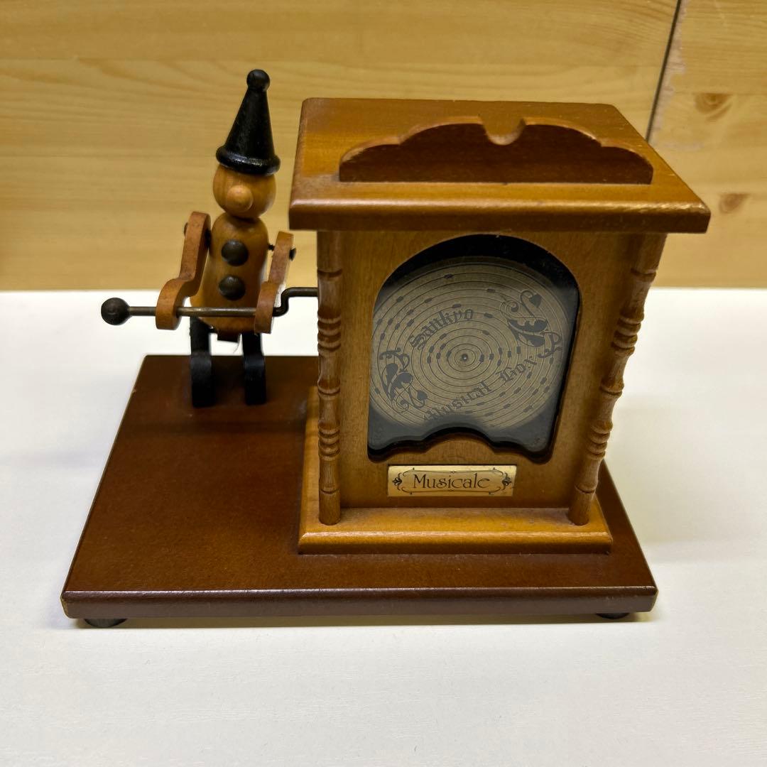 ピエロのからくりオルゴールの置物 - メルカリ