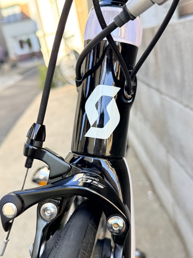 SCOTT ロードバイク ホワイト/グリーン 700C Shimano105