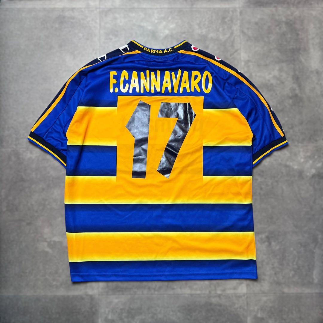 ビンテージ Champion サッカーシャツ L カンナヴァーロ パルマA.C.