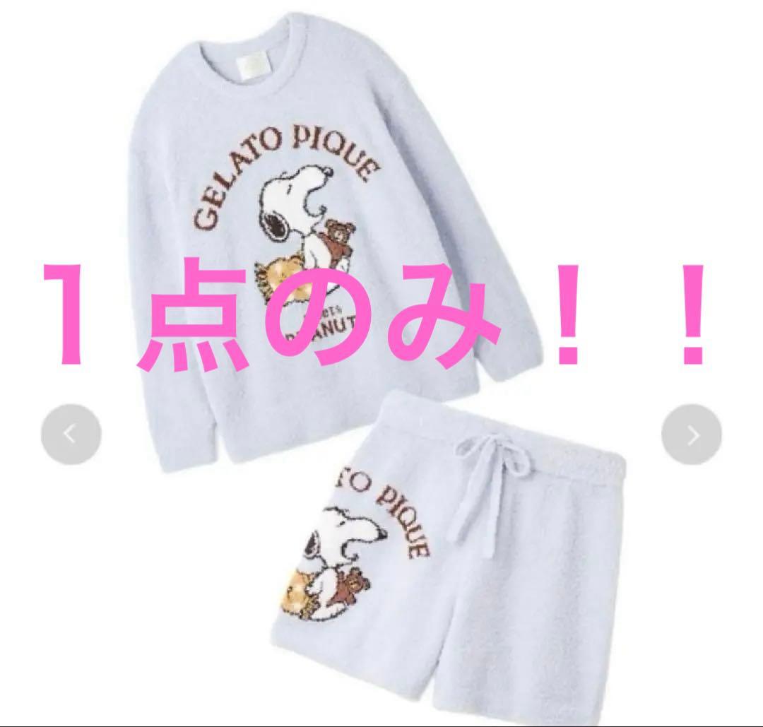 ジェラートピケ PEANUTSジャガードプルオーバーショートパンツ