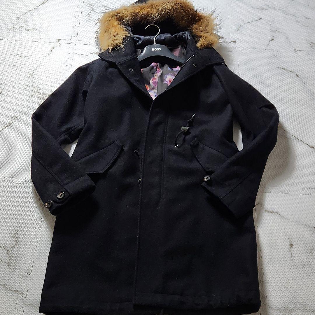 入手困難✨ポールスミス ロングコート カシミヤ 裏地花柄 ファー