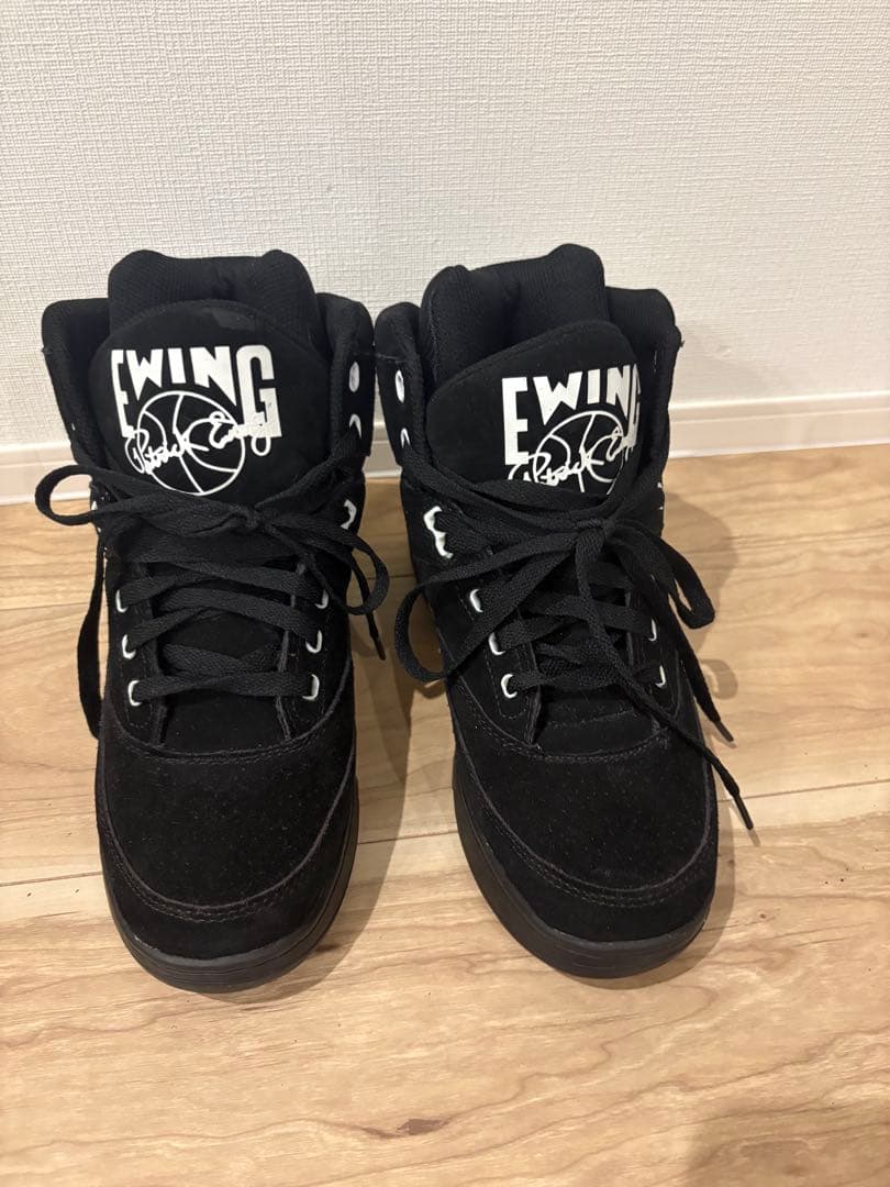 Ewing ブラック ハイカット シューズ バスケットシューズ スニーカー