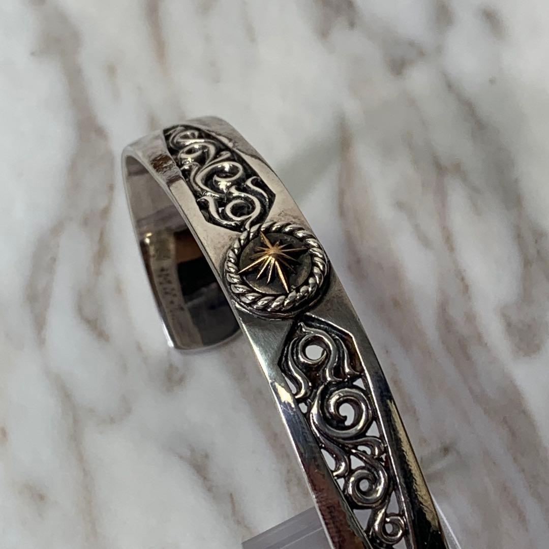 30.7g SAAD バングルブレスレット シルバー925 太陽神 刻印