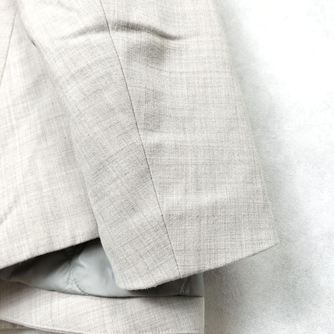 エンフォルド ケープコート ノーカラー 中綿キルティング ポンチョ