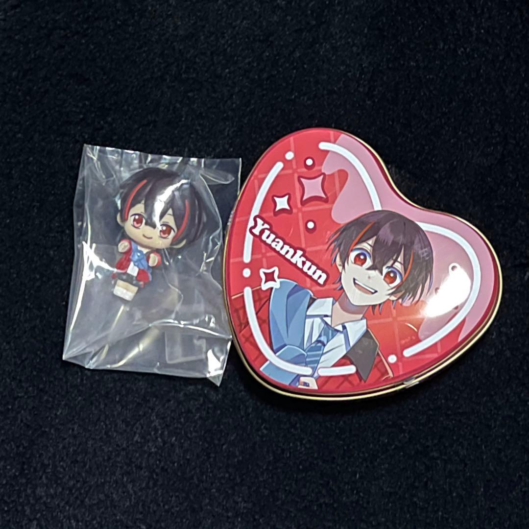 カラフルピーチ チョコ缶 ハートシールチョコ ゆあんくん からぴち