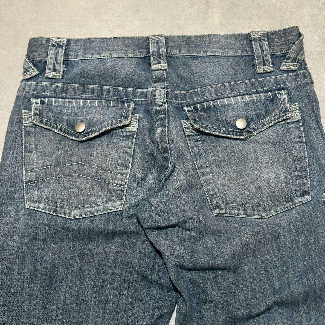 00s EMPORIO ARMANI ワイド フレアデニム Y2K DM1339