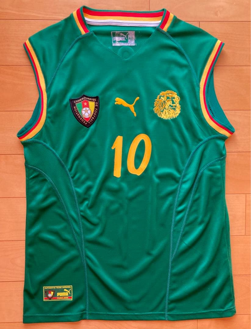 激レア】カメルーン代表 エムボマ 日韓W杯2002 正規品 ユニフォーム