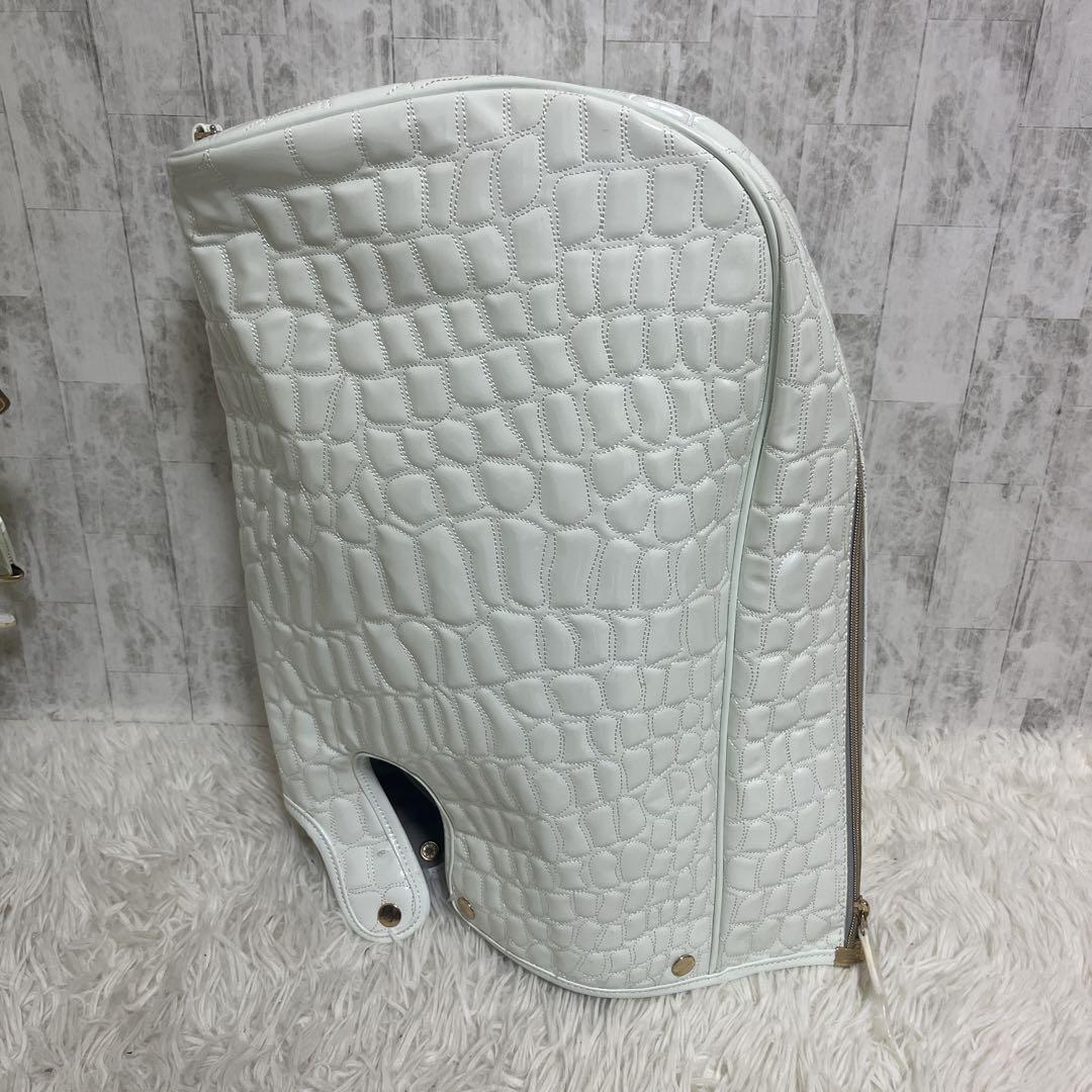 オウル OUUL ホワイトアリゲーター キャディバッグ ヘッドカバー付き