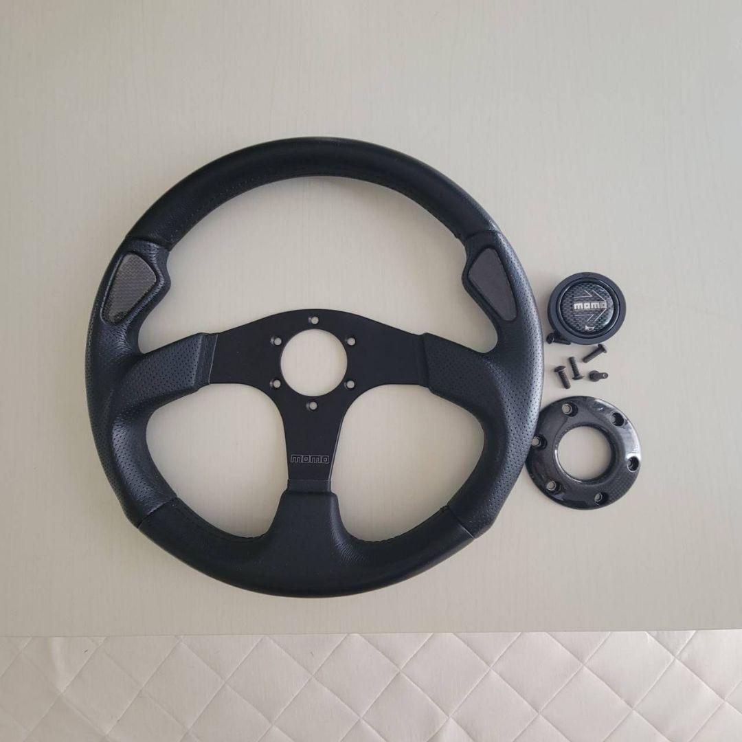 MOMOモモ ステアリングハンドルJETジェット35パイ美品 MOMO（モモ） ステアリング JET (ジェット) 35パイ J-2 正規輸入品