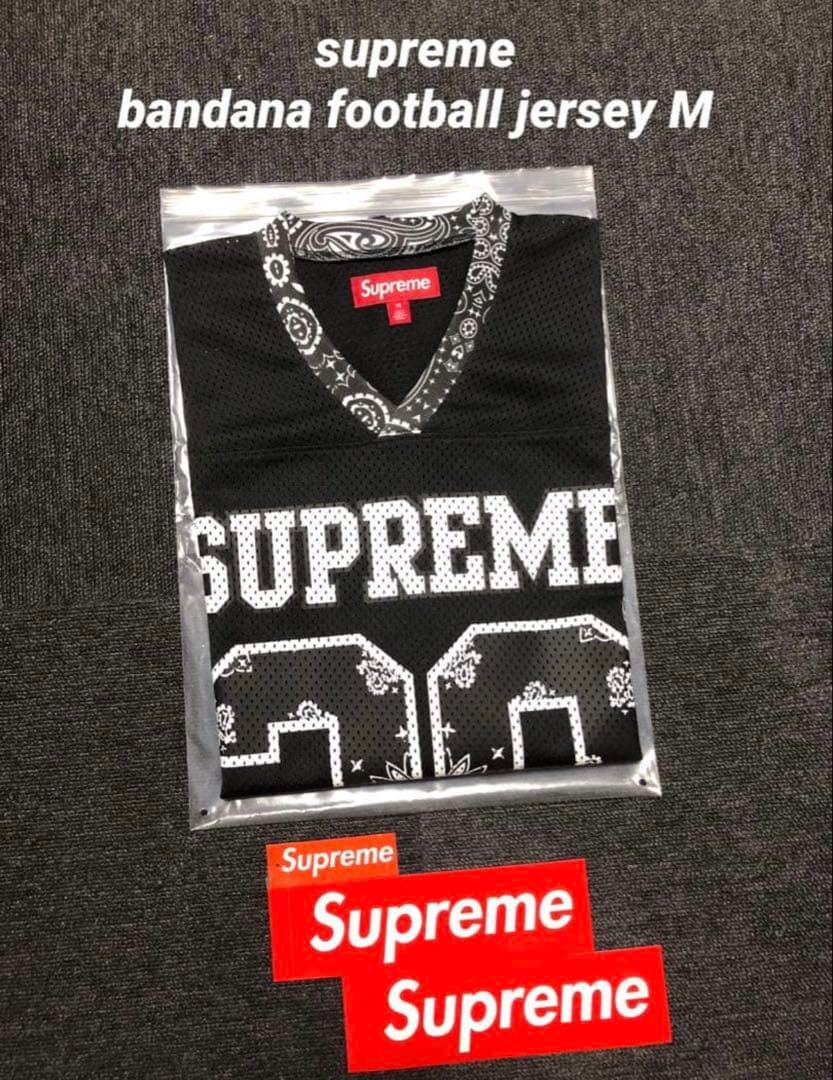 シャツ Supreme Bandana Football jersey \"Black\"