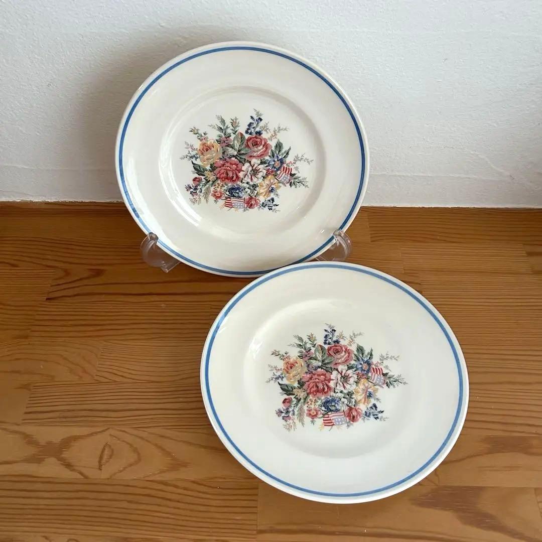 未使用 ウエッジウッドラルフローレン コラボプレート ケーキ皿2枚