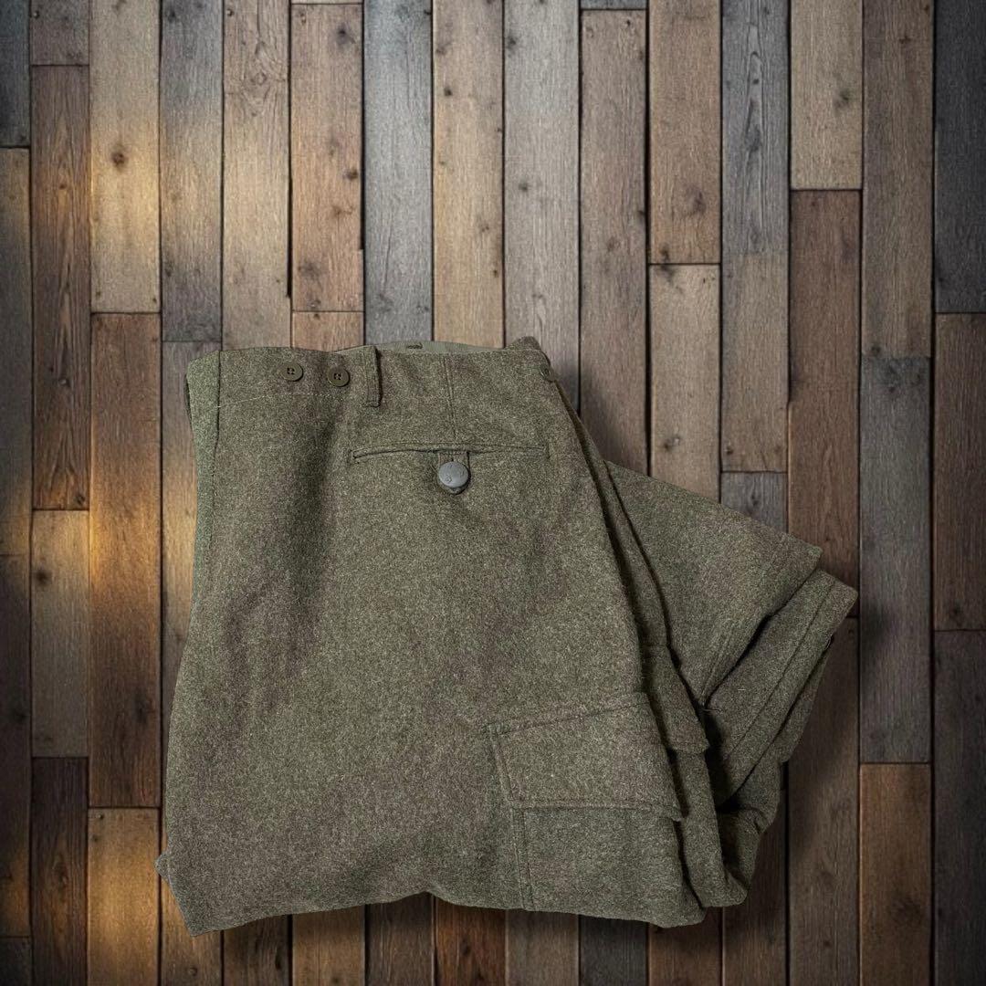 70´sスウェーデン軍 M-59 極太ウールカーゴパンツ 2XL