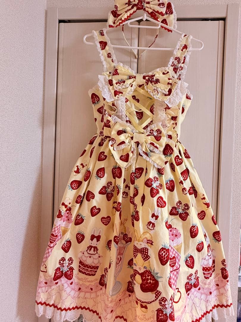 Lyrical Bunny Parlorジャンパースカート　カチューシャ セット Lyrical Bunny Parlorジャンパースカート カチューシャ セット