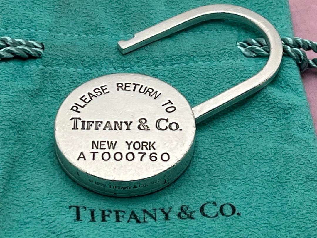 h293 超希少 オールド ティファニー 1999リターントゥ NYキーリング