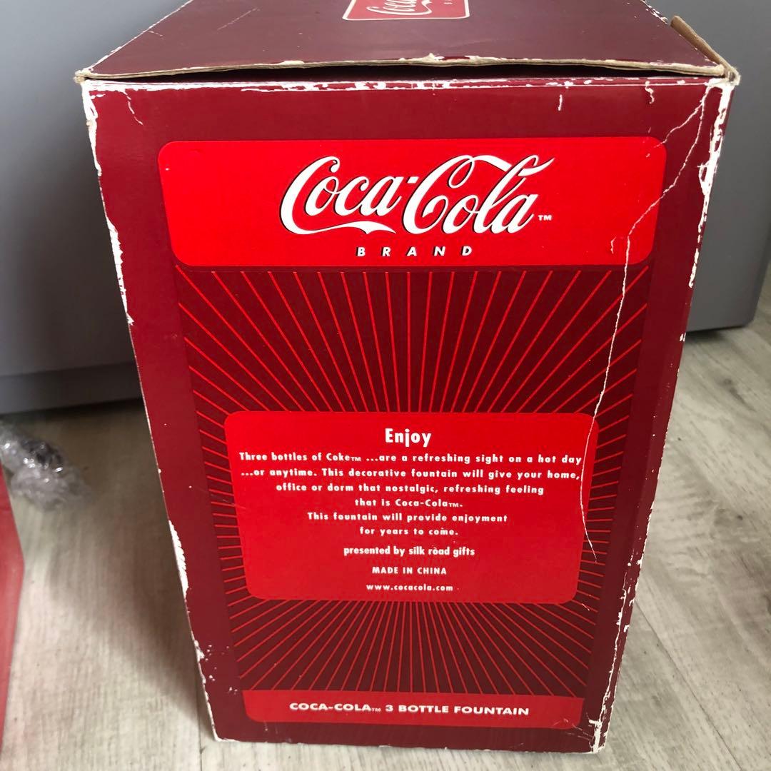 希少アメリカビンテージコカコーラボトル水が流れて光るクーラー