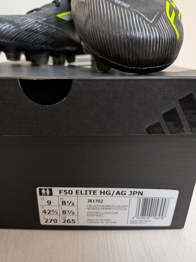 [美品] adidas F50 エリート HG/AG ジャパン 27.0cm