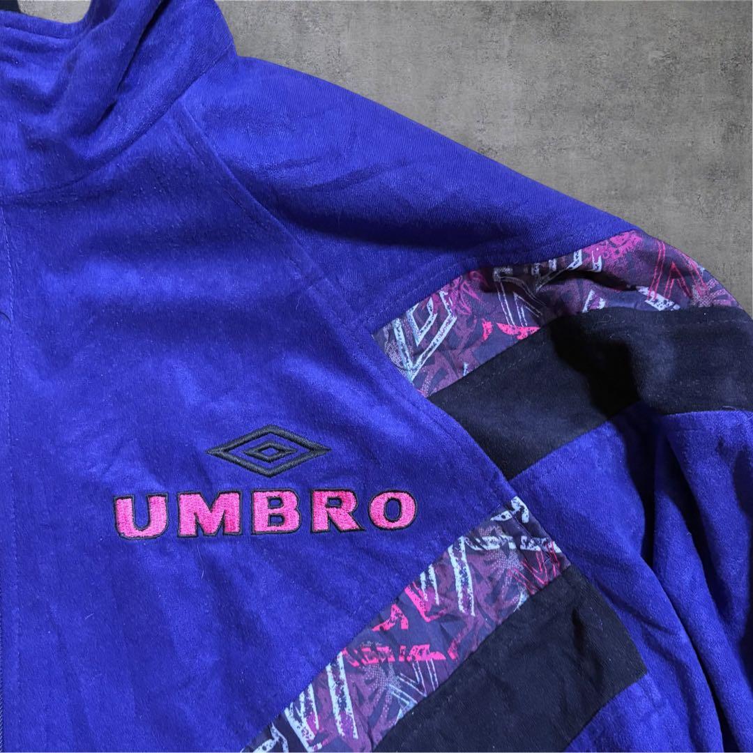 L8】90s UMBROベロアトラックジャケット刺繍パープルVintage - メルカリ