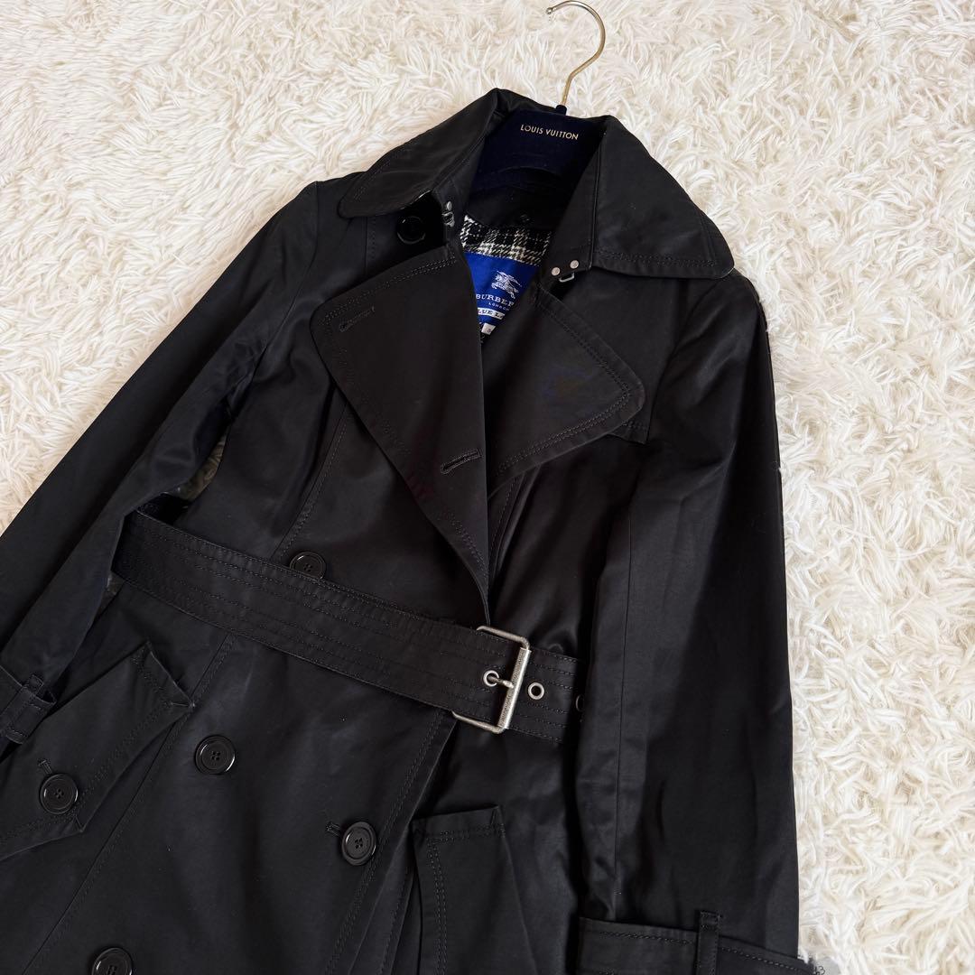 美品 バーバリーブルーレーベル トレンチコート ノバチェック ライナー