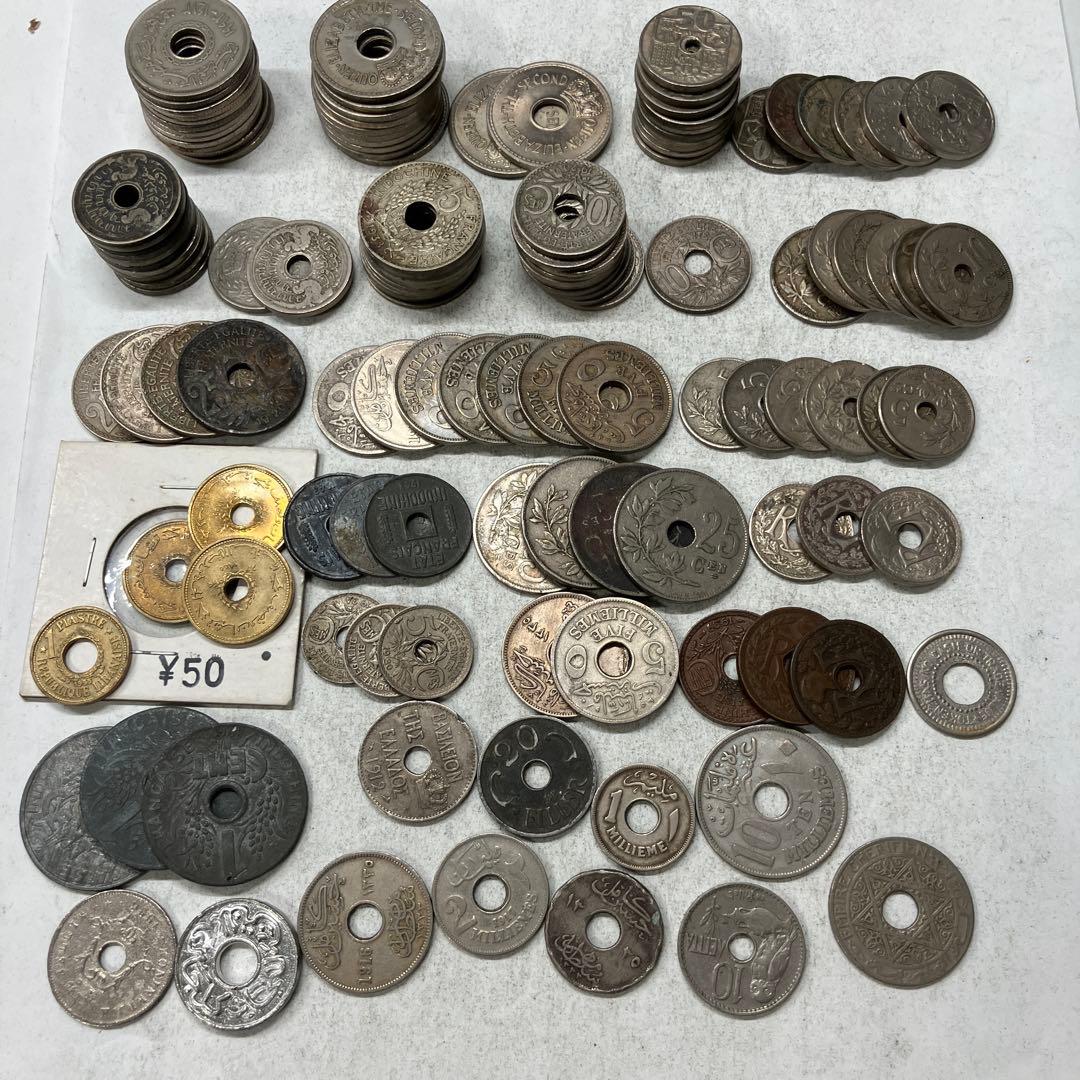 穴あき コイン 穴銭 硬貨 古銭 まとめ売り - メルカリ