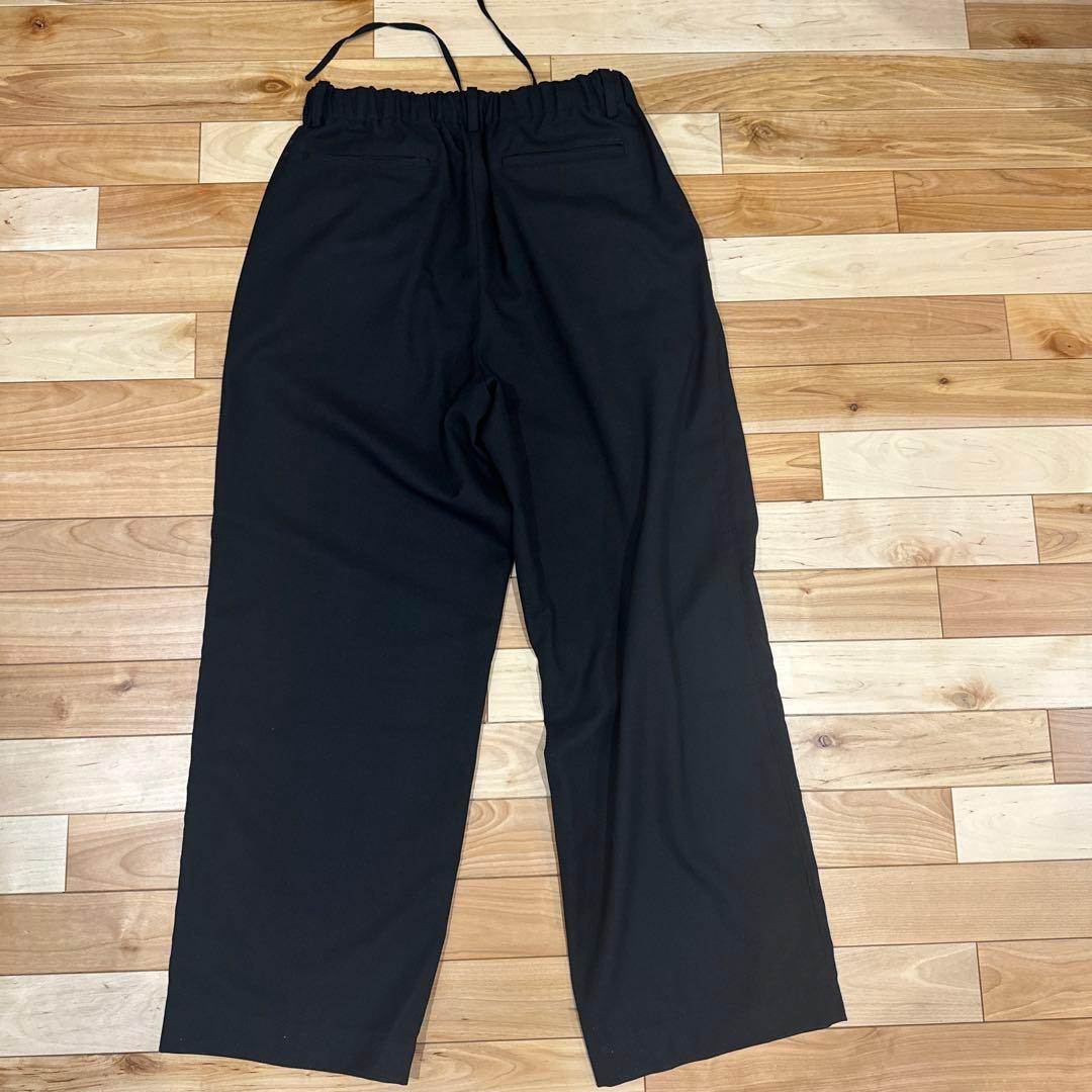 RECYCLE POLYESTER WOOL MESH セットアップ SIDE PIPING EASY PANTS