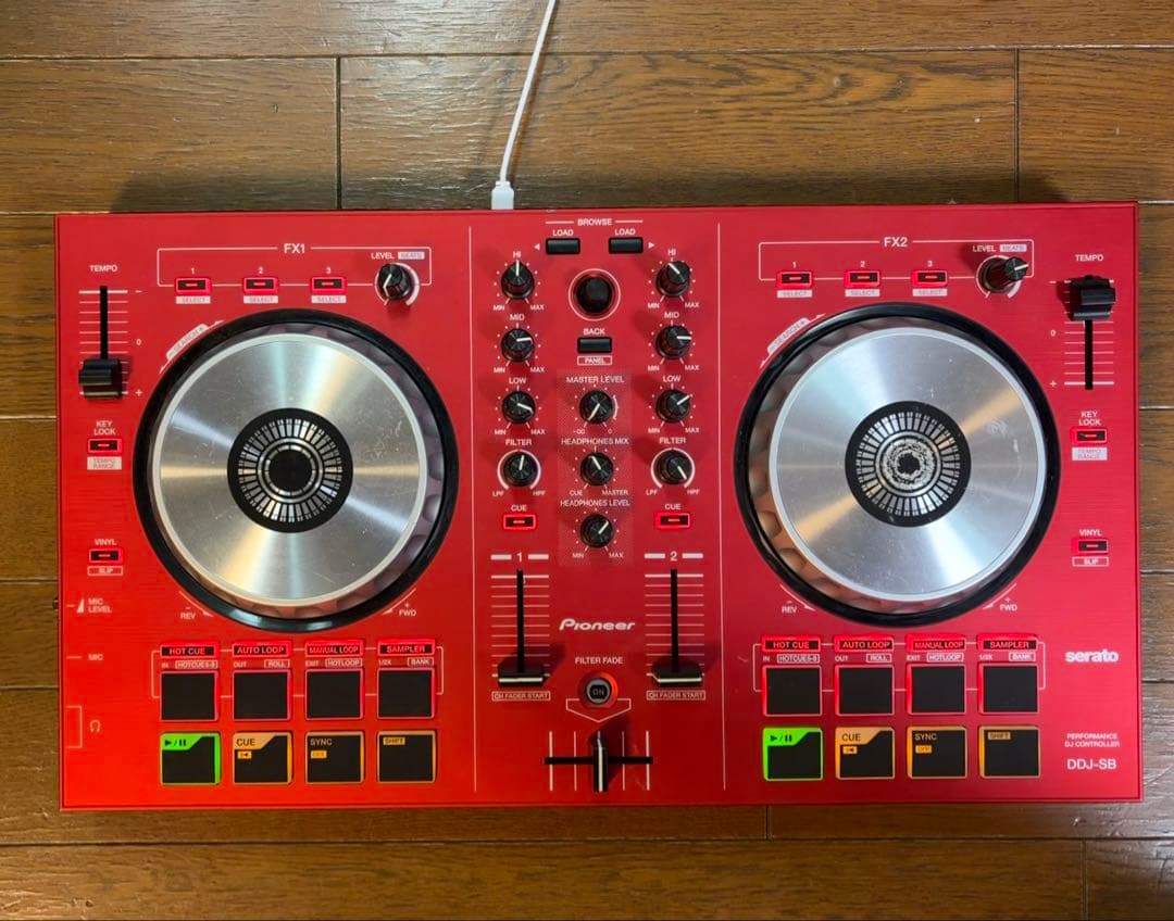 Pioneer DDJ-SB-R serato DJコントロー ラー限定色 DDJ DJ Pioneer SB