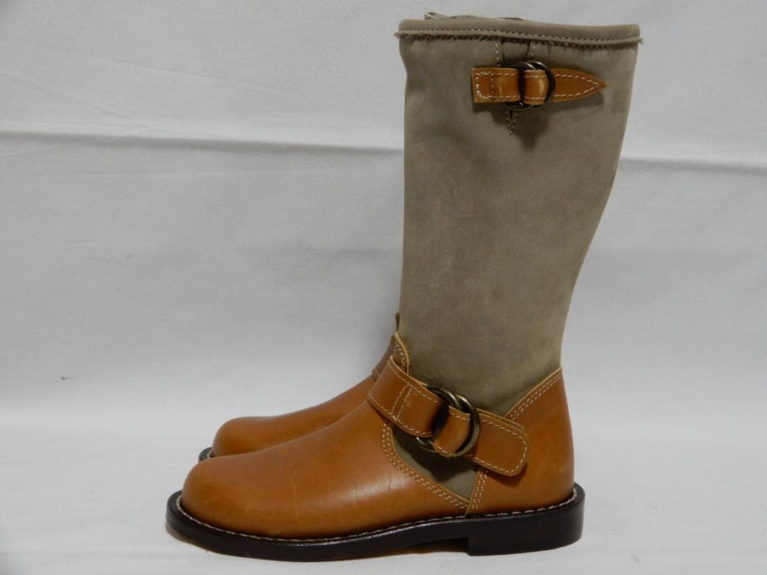 未使用 イタリア製 AcanB/エーキャンビー キッズ用 本革ブーツ 15㎝