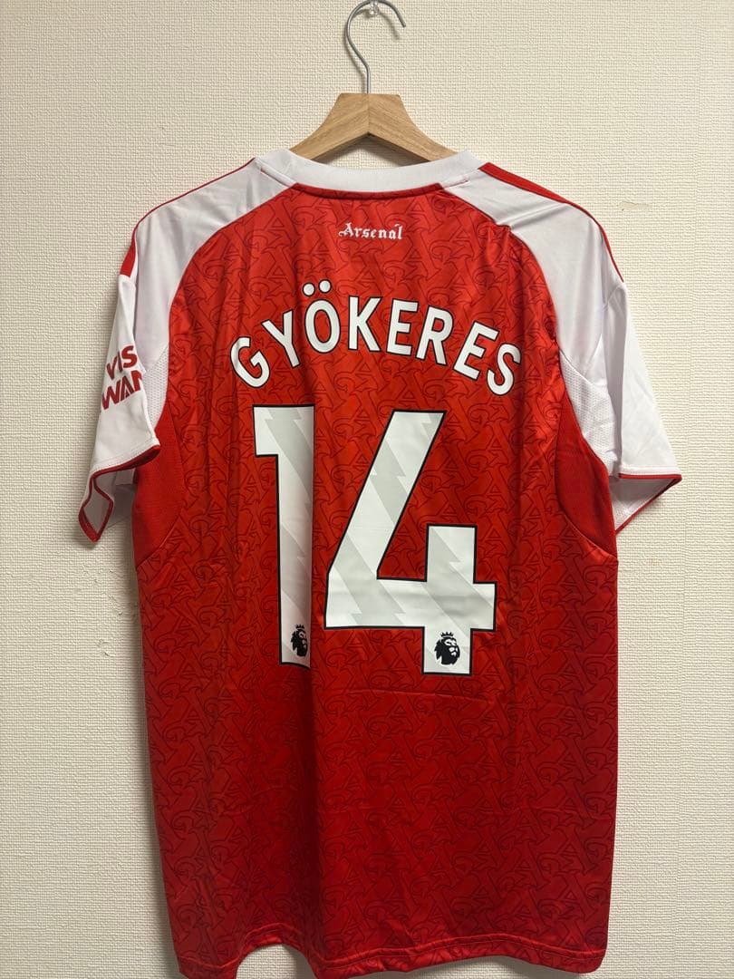 アーセナル ギョケレシュ 14番 ユニフォーム 25/26 楽天市場】○アーセナル 25-26 ホーム 半袖 ユニフォーム No.14