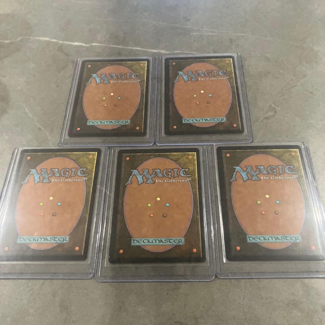 mtg スパイダーマン シンビオート レイズドFOIL 基本土地 5枚セット