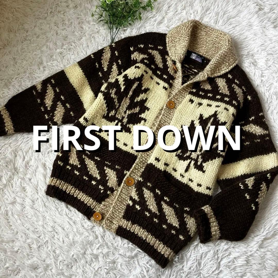 FIRST DOWNファーストダウン カウチン ニット セーター カーディガン