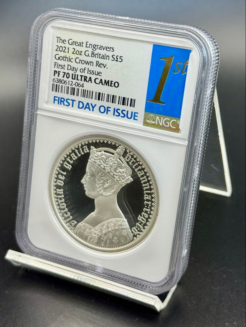 2021年 ヴィクトリア ゴシック 銀貨 ポートレート PF70UC FDOI