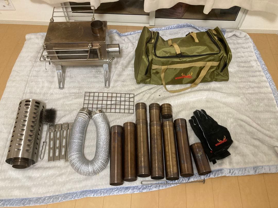 r*3様 winnerwell(ウィンナーウェル)薪ストーブノマドプラス M＋オ ウィンナーウェル ノマドプラス ダブルビュー Lサイズ(89mm) 外気吸入