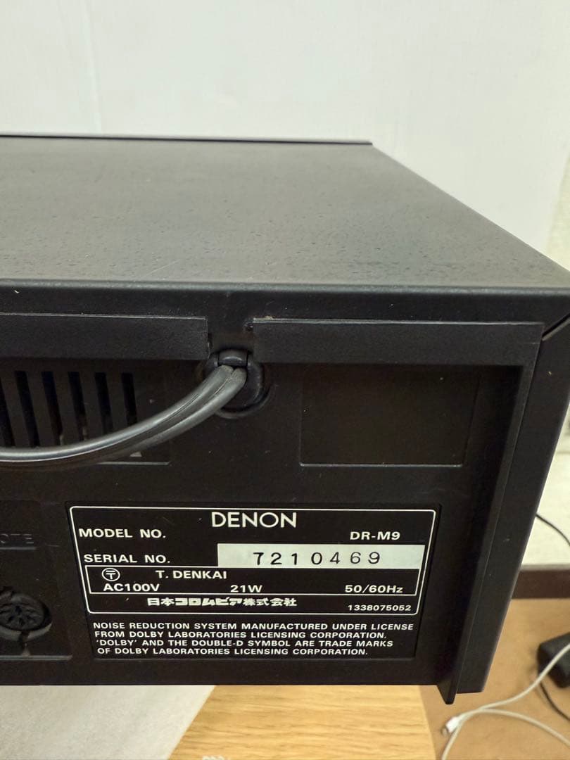 ジャンク】DENON DR-M9 カセットデッキ 電源確認済み 現状品 - ラジオ