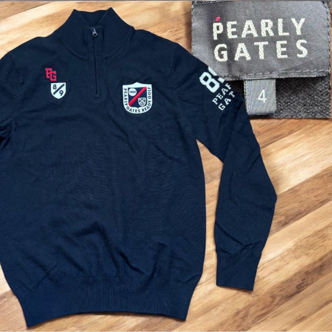 【BUXWXY】パーリーゲイツ カシミア混ハーフジップニット BUXWXY】パーリーゲイツ カシミア混ハーフジップニット PEARLY GATES