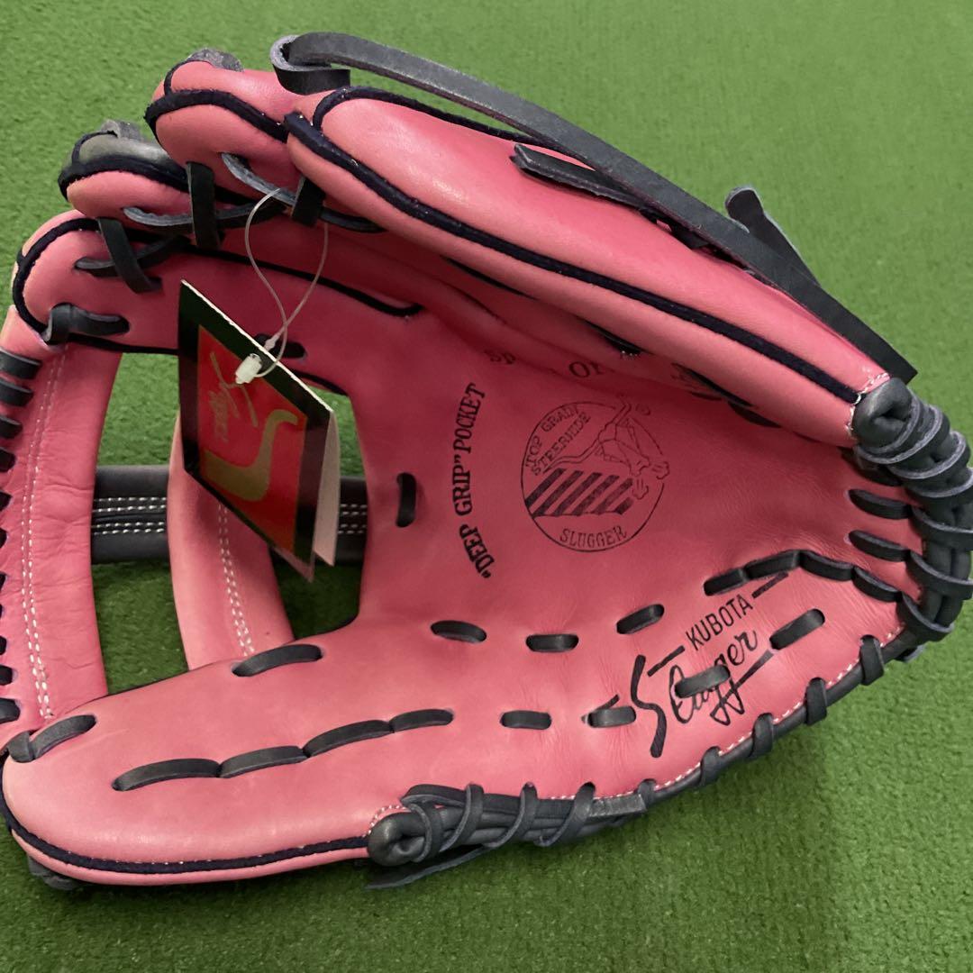 久保田スラッガー軟式グローブ ピンクksブラック2000年限定品 - メルカリ