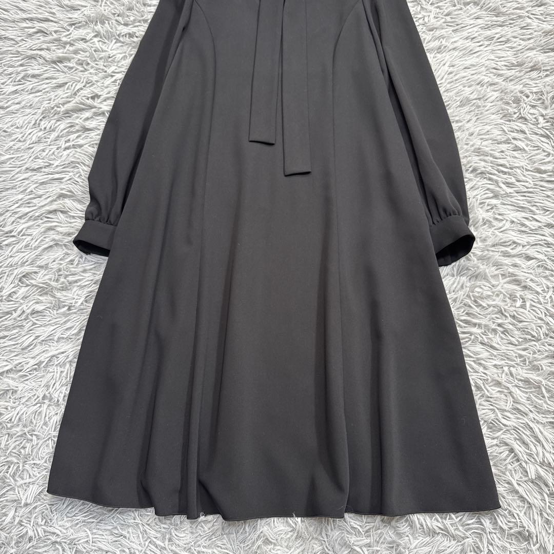 未使用級✨'23年 フォクシー 8万 ボウタイワンピース ジャンヌドレス 黒