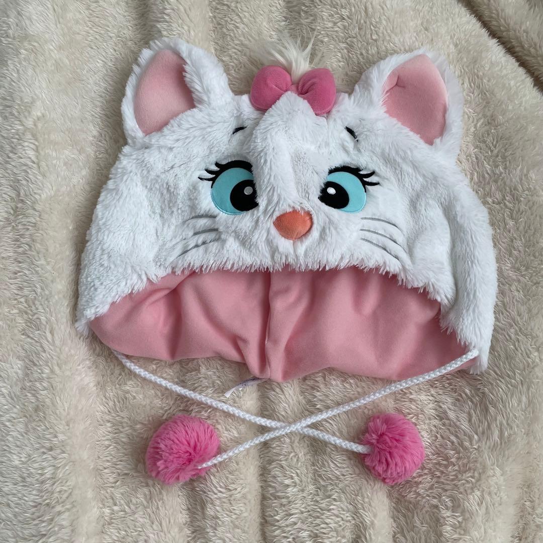 ディズニー マリーちゃん ファンキャップ 冬限定 もこもこ 帽子 ピンク