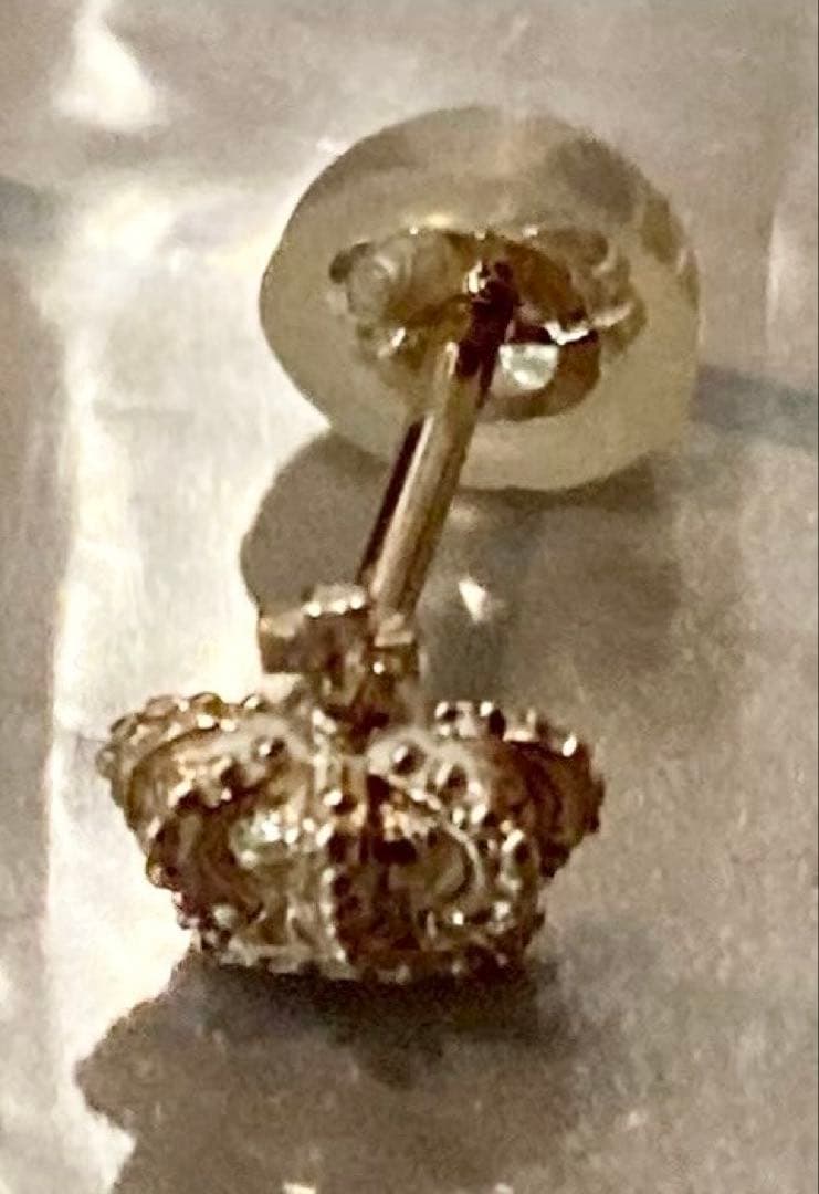 ジャスティンデイビス 王冠シングルピアス18金ピンクゴールド