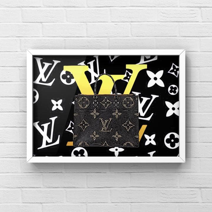 Louis Vuittonルイ・ヴィトンオマージュアートポスター(フレーム付き