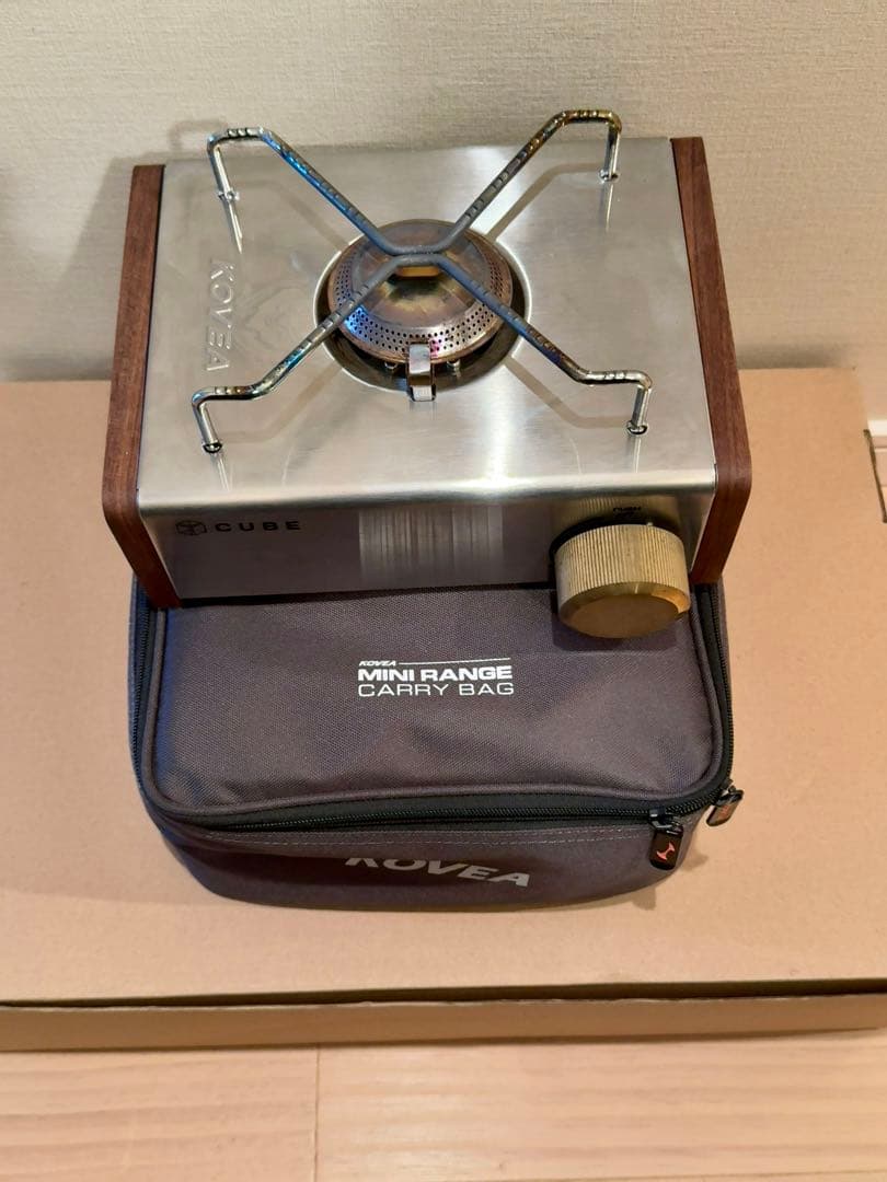 中古 kovea cube カスタム ケース付属 真鍮ノブ ウッドパネル - メルカリ