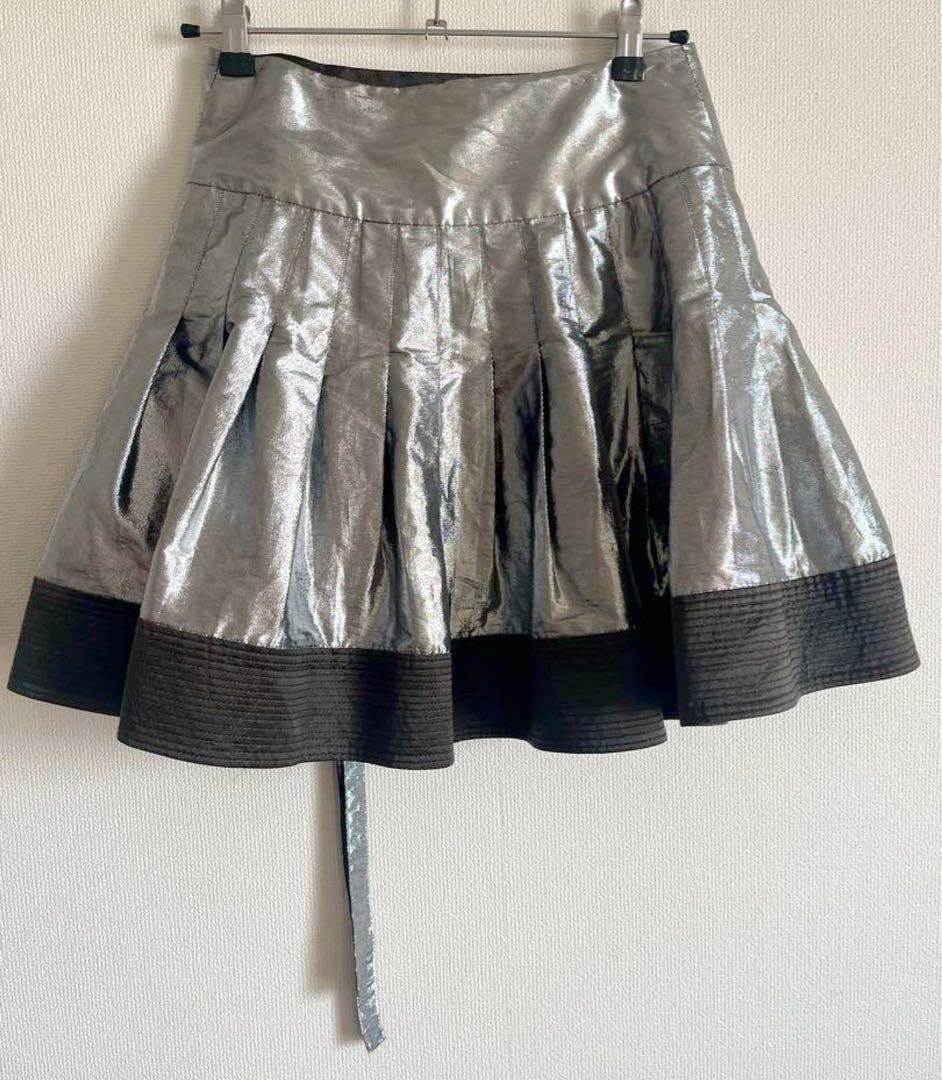 mau様専用！！sacai サカイ ミニスカート シルバー - メルカリ