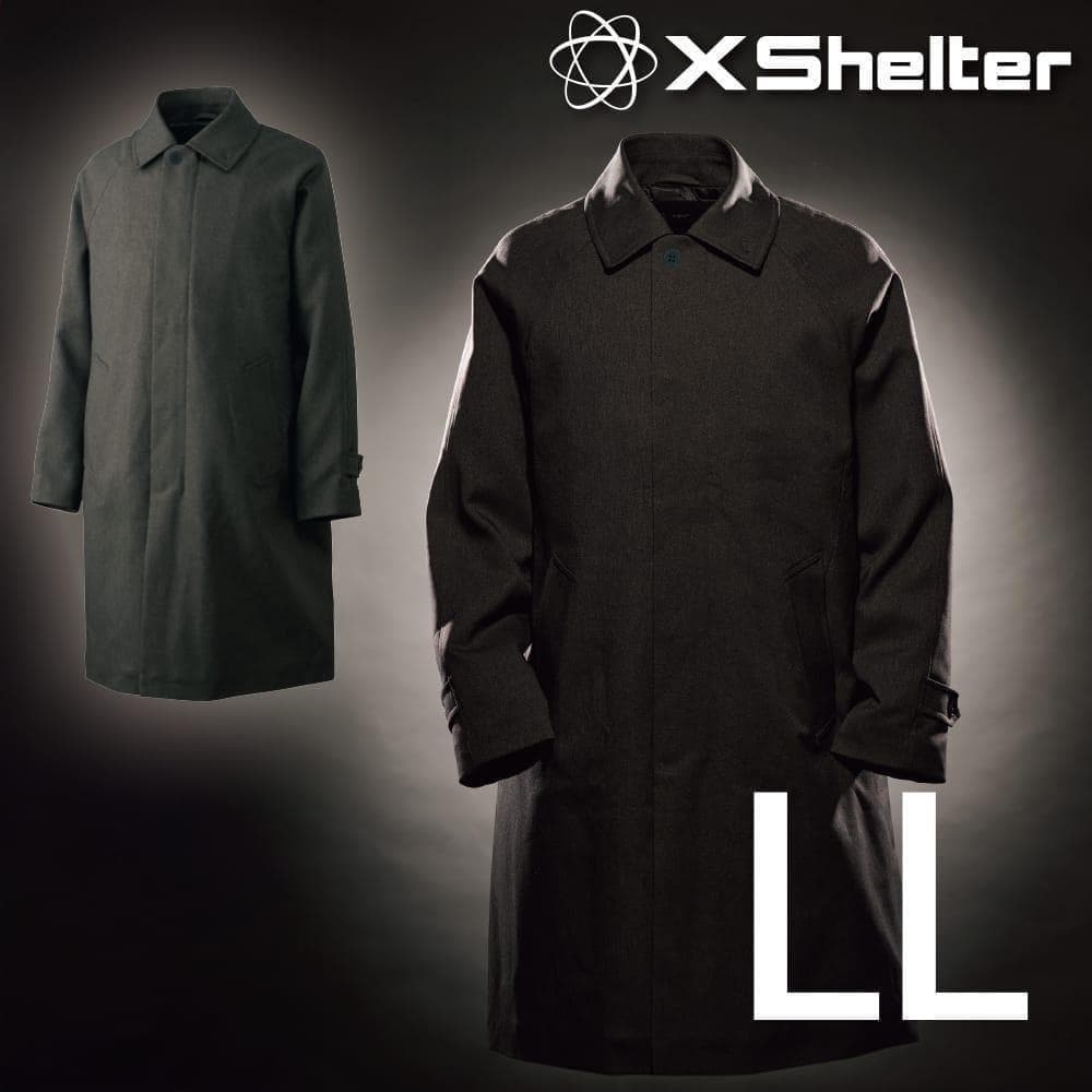ワークマン エックスシェルター 断熱β ステンカラーコート LL ブラック